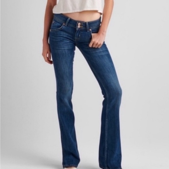 Hudson Women's Jeans Signature Petite Bootcut Made in USA Elm Denim Size 28 - Picture 2 of 15